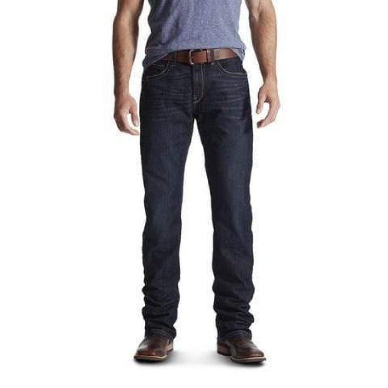 Ariat Mens Jeans 28x34 Ariat Mens Rebar M4 Lowrise Bootcut Bodie Jeans (10016220)