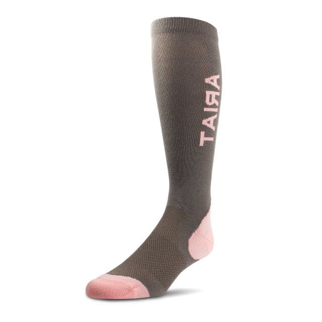 Ariat Socks Ariat Socks Ariattek Performance Iron/Pink Quartz (10040224)