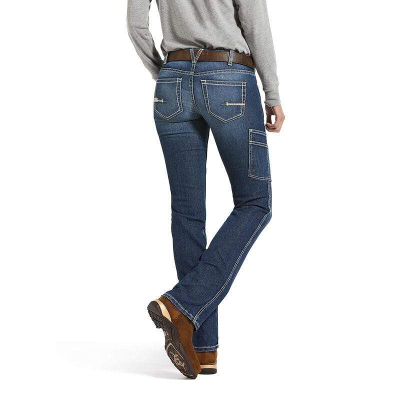 Ariat Womens Jeans 27L Rebar Durastretch Riviter Straight Leg Jeans (10032464)