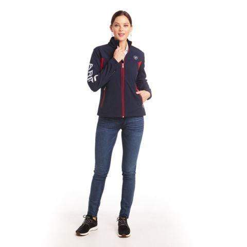 Ariat Womens Jumpers, Jackets & Vests Ariat Womens Team Softshell Jacket Navy