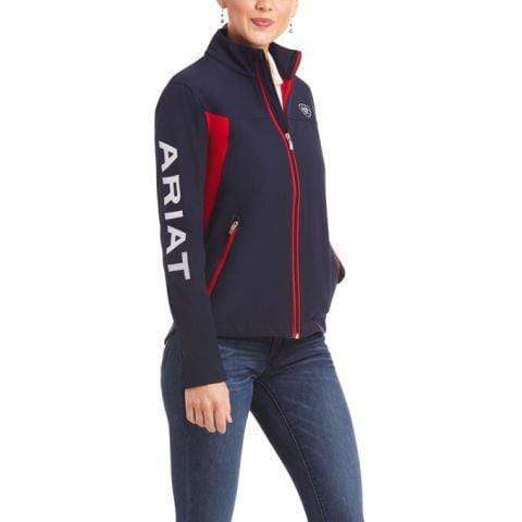 Ariat Womens Jumpers, Jackets & Vests L Ariat Womens Team Softshell Jacket Navy