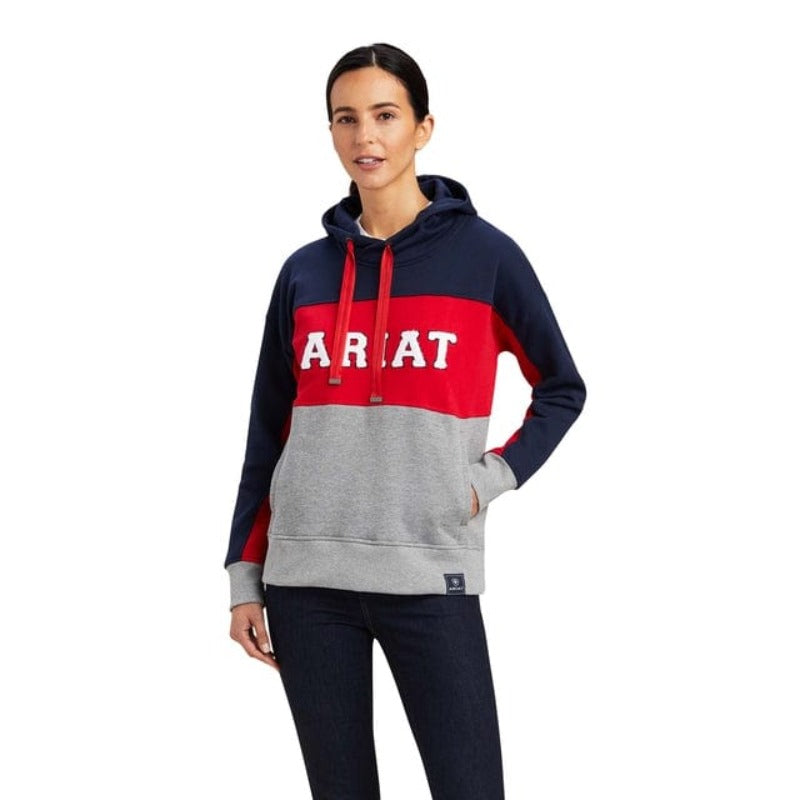 Ariat Womens Jumpers, Jackets & Vests XS / Navy Ariat Hoodie Womens Rabere Team (10041392)
