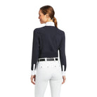 Ariat Womens Riding Tops & Jackets Ariat Top Womens Auburn Show Shirt Navy (10039424)