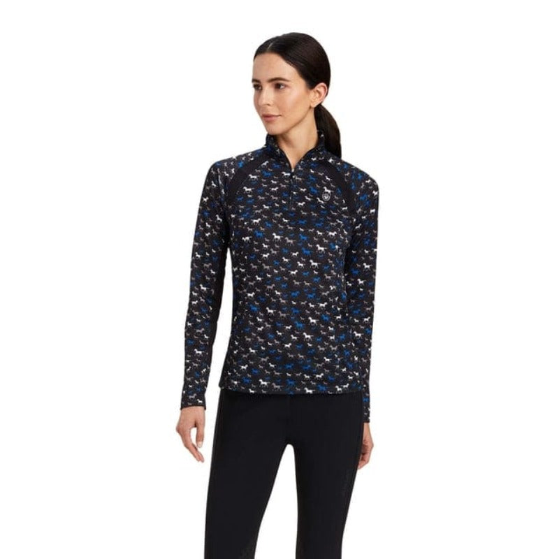 Ariat Womens Riding Tops & Jackets XS Ariat Sunstopper Womens Busy Pony Print (10041189)