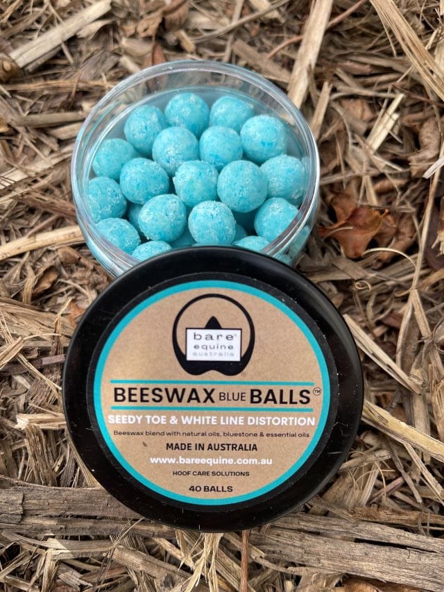 Bare Equine Vet & Feed 100 Pack Bare Equine Beeswax Blue Balls (BEABLUEBALLS)