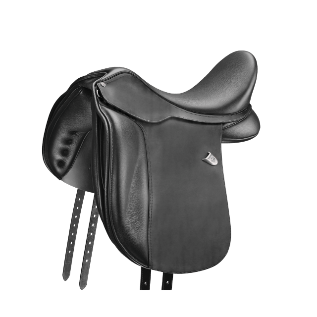 Bates Saddles 18in / Black Bates Saddle Wide Dressage (BDRCWDSXXXCBL)