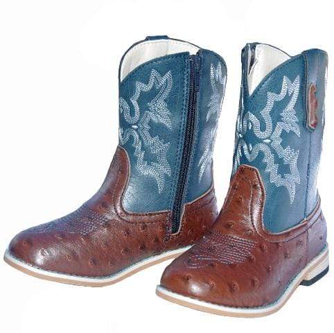 Baxter Junior Western Boots Blue - Gympie Saddleworld & Country Clothing