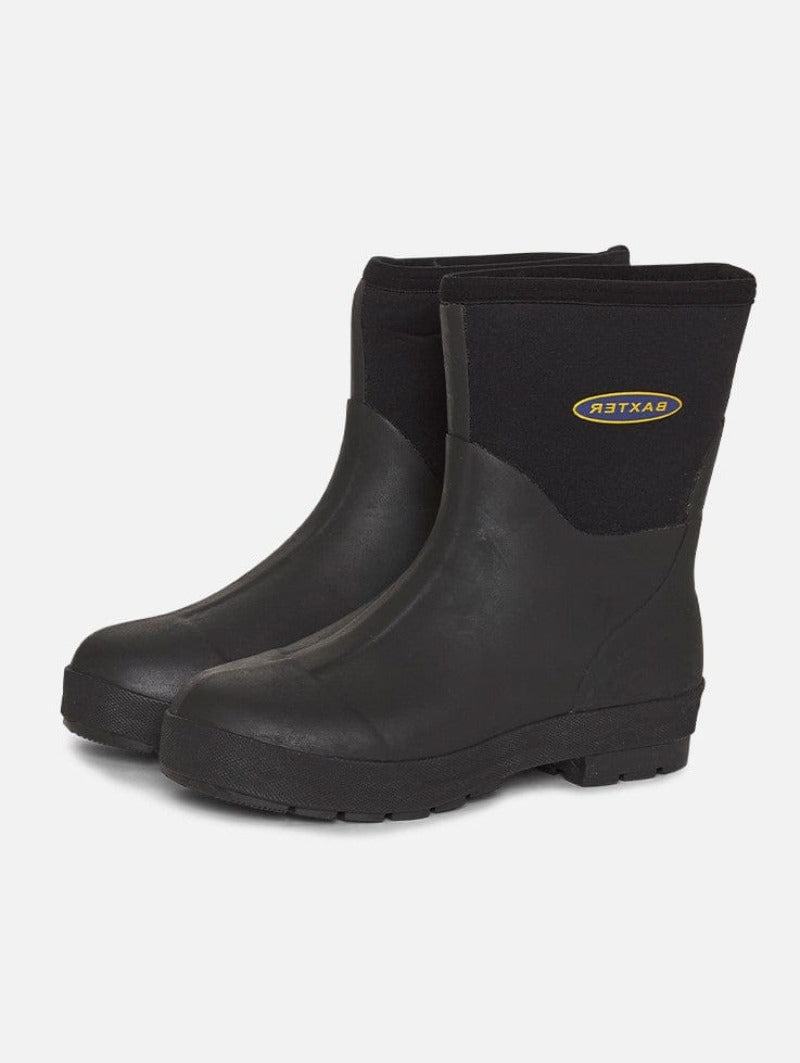 Baxter Mens Boots & Shoes MEN 5 Baxter Gumboots Mens Snugga Short Black (101)