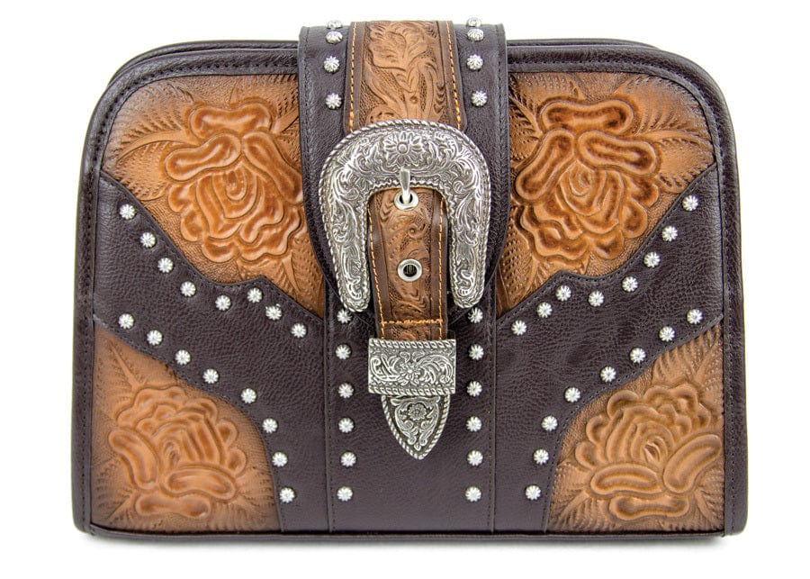 Brigalow Handbags & Wallets Brown Brigalow Handbag Leather Tooled (HB1008)