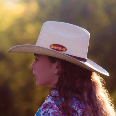 Brigalow Natural Palm Leaf Cowboy Hat (160) - Gympie Saddleworld & Country Clothing