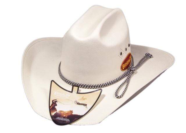 Brigalow Triple Diamond Cowboy Hat White (140) - Gympie Saddleworld & Country Clothing