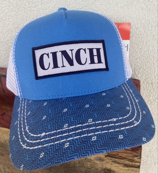 Cinch Caps ONE SIZE Cinch Cap Blue and White (MHC7874029)