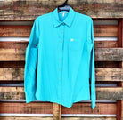 Cinch Womens Shirts Cinch Shirt Womens Arena Flex Teal (MSW9163007)