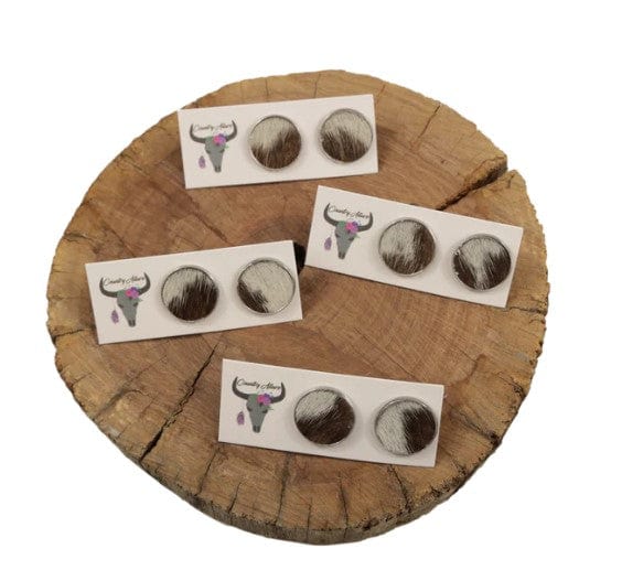 Country Allure Jewellery Country Allure Cowhide Studs