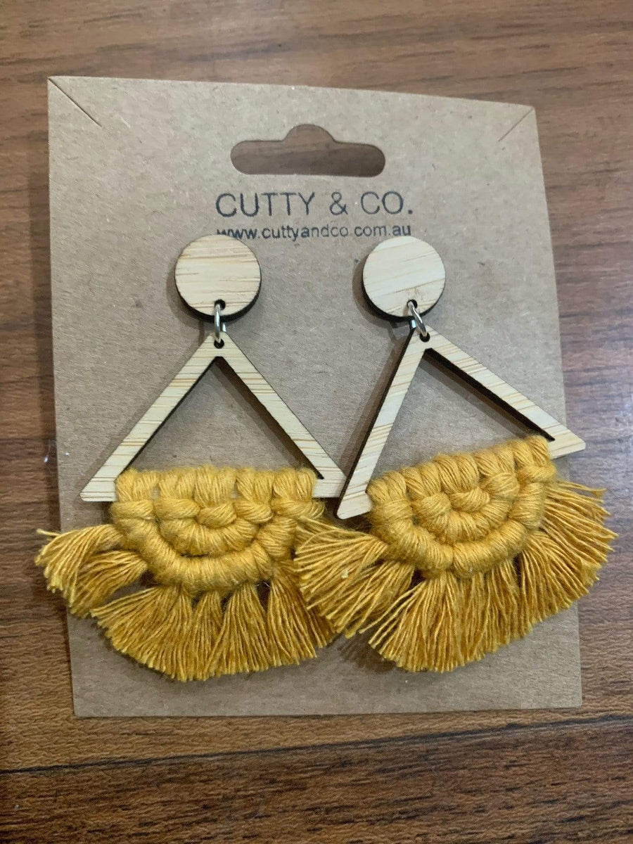 Cutty and Co Jewellery Mustard Cutty and Co Sunburst Earrings (CCSUNBURST)