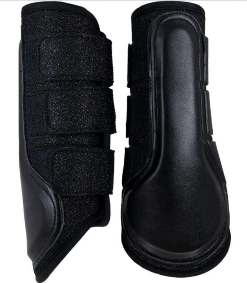 Eurohunter Horse Boots & Bandages Pony / Black Eurohunter Glitter Brushing Boots (EH21SA001)