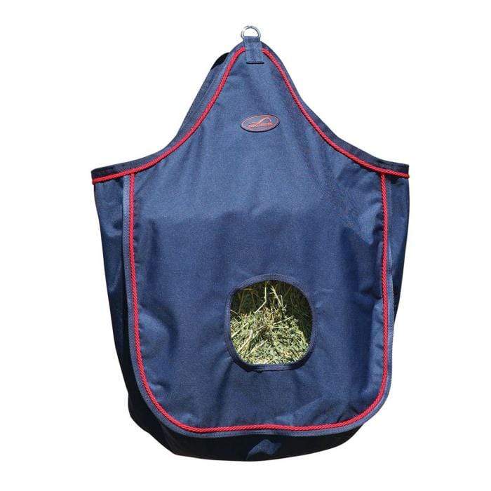 Hay Feed Bag Eurohunter Navy Red Trim - Gympie Saddleworld & Country Clothing