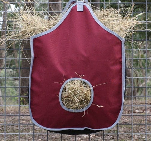 Eurohunter Stable & Tack Room Accessories Eurohunter Hay Bag with Mesh Sides Rhubarb (EHSHS120)