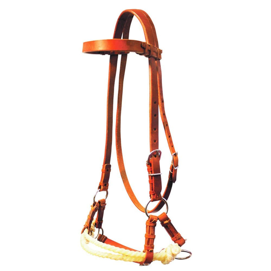 Fort Worth Bridles Fort Worth Double Rope Side Pull Bitless Bridle (FOR215-0020)