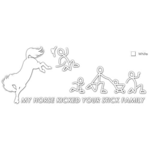 Sticker Fort Worth My Horse Kicked Your Stick Family - Gympie Saddleworld & Country Clothing