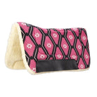 Fort Worth Saddle Pads Western Pink/Black Fort Worth Contoured Saddlepad 30inx30in (CLT7165)