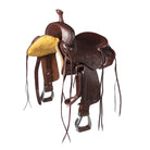 Fort Worth Saddles 16.5in Fort Worth Cutting Saddle Floral Tooled (FOR0320)