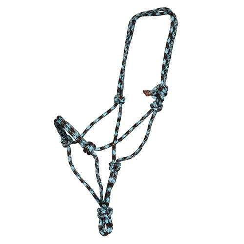 Fortworth Halters Chocolate/Turquoise Fortworth Rope Halter