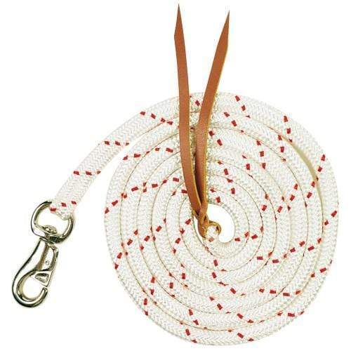 GG Lead Ropes 10ft / White STC Horsemanship Training Lead With Bull Snap