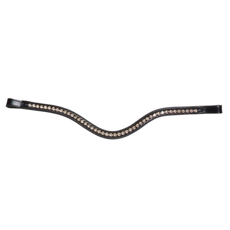 Grainge Bridle Accessories Warmblood / Black Grainge Swarovski Curve Browband