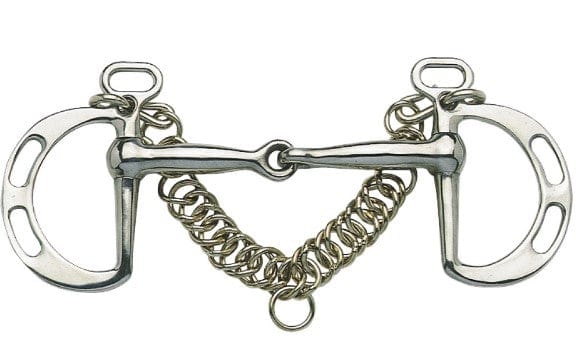 Gympie Saddleworld Bits Pony Kimblewick Slotted Cheeks and Jointed Mouth Bit