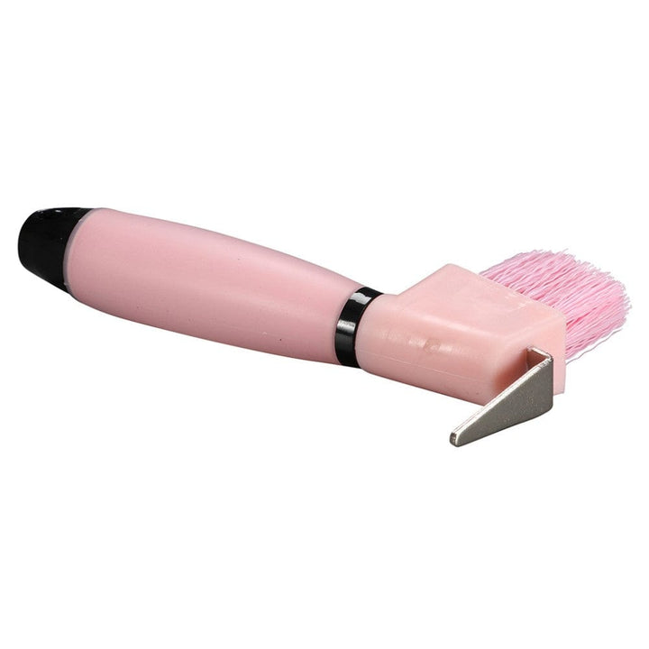 Gympie Saddleworld Brushes & Combs Pink Gel Grip Hoof Pick with Brush (GRM1060)