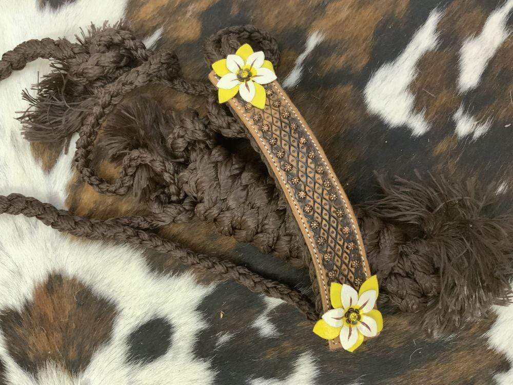 Gympie Saddleworld & Country Clothing Halters Braided Mule Style Halter with Lead Sunflower Print