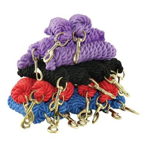 Gympie Saddleworld & Country Clothing Lead Ropes Assorted Eureka Lead Brass Snap 1 1/4in Solid Colours