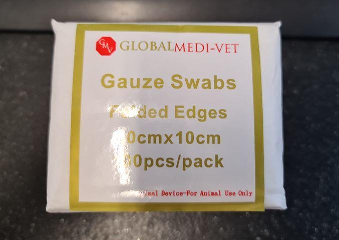 Gauze Swabs 10cmx10cm 8ply 100 pack - Gympie Saddleworld & Country Clothing