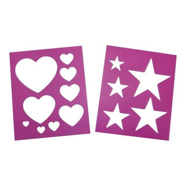 Gympie Saddleworld & Country Clothing Show Preparation Eureka Heart & Star Stencil 2 Pack (5701)