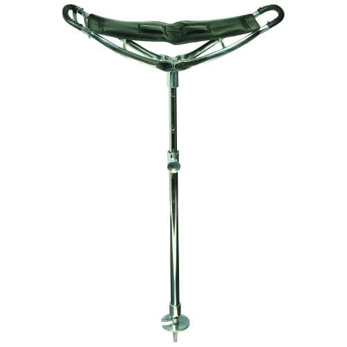 Gympie Saddleworld & Country Clothing Stable & Tack Room Accessories Shooting Seat Stick Metal with Leather Seat (GFT7050)
