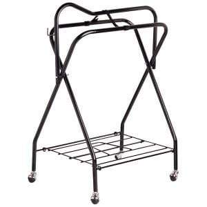 Gympie Saddleworld & Country Clothing Stable & Tackroom Accessories Black Portable Saddle Stand STB4060