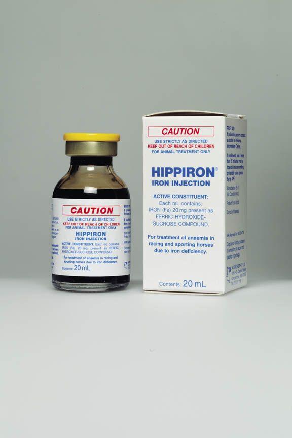 Gympie Saddleworld & Country Clothing Vet & Feed 20ml Hippiron Iron Injection 20ml