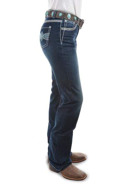 Pure Western Womens Indiana Relaxed Rider Jeans Midnight PCP2210156 - Gympie Saddleworld & Country Clothing