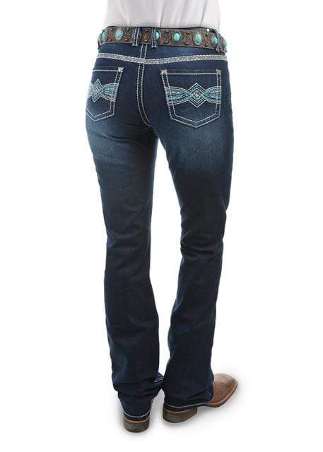 Pure Western Womens Indiana Relaxed Rider Jeans Midnight PCP2210156 - Gympie Saddleworld & Country Clothing