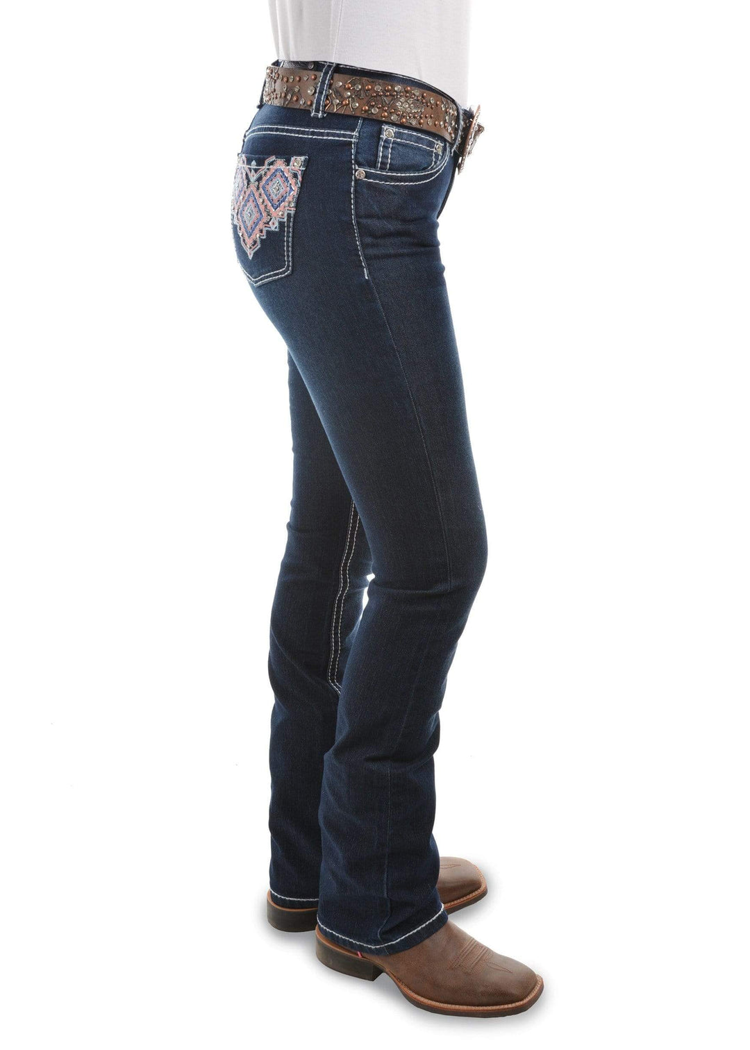 Gympie Saddleworld & Country Clothing Womens Jeans Womens Pure Western Macy Boot Cut Jeans PCP2208124