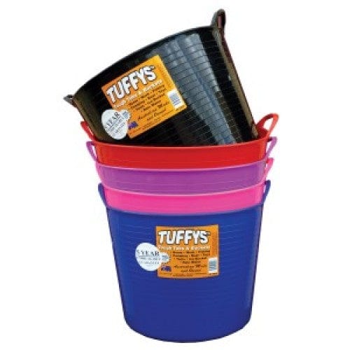 Gympie Saddleworld Feeders & Water Buckets 42L / Black Tuffys Unbreakable Tub