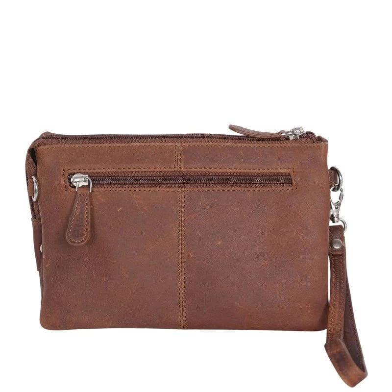 Gympie Saddleworld Handbags & Wallets Tan Leather Clutch (SEOP821)