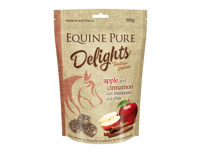 Gympie Saddleworld Vet & Feed 2kg Equine Pure Delights Apple Cinnamon Treats (20115)