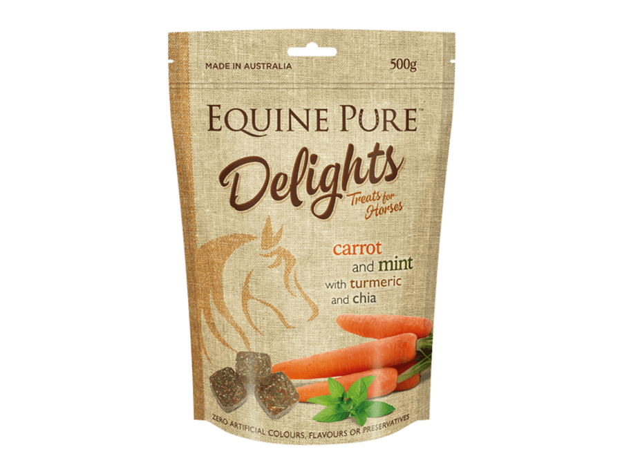 Gympie Saddleworld Vet & Feed 2kg Equine Pure Delights Carrot & Mint Treats (20116)
