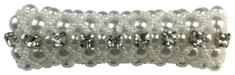 Hamag Hair Accessories Hamag Pearl & Diamante Pony Tail Holder