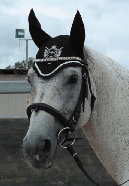 Hampton and Harlow Ear Bonnet Black - Gympie Saddleworld & Country Clothing