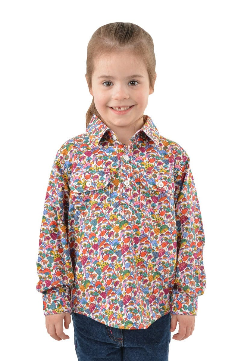 Hard Slog Kids Shirts 2 / Multi Hard Slog Shirt Kids Austin Half Placket (H3W7101167)