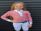 HH Equestrian Kids Riding Tops & Jackets 6 / Pink HH Equestrian Girls Airflow Shirt HHGLSS