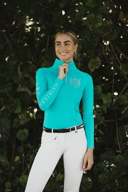 HH Equestrian Womens Riding Tops & Jackets 6 / Aqua HH Equestrian Signature Womens Base Layer